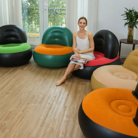 Inflatable Chairs for Adults,Blow up Lounger Chair Inflatable Lazy Sofa,Folding Portable Inflatable air Chair for Living Room