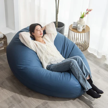 Couch Poof Lazy Sofas Bean Bag Single Bedroom Bean Bag Tatami Sitting Salas Y Sofas Muebles Living Room Furniture LQQ35XP