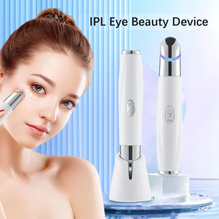 Electric Eye Massager Stick LED Photon Therapy Eye Skin Lift Dark Circle Care Pen Vibration Heating Anti-wrinkle Eye Bag Remover