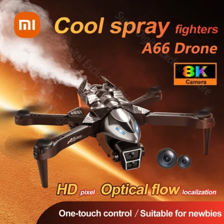 Xiaomi A66 Spray-Type Drone 8K HD Dual-Camera Professional Aerial Photography Optical Flow Obstacle Avoidance Rc Quadcopter