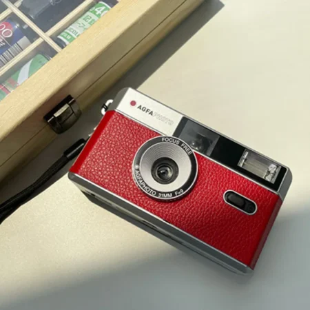 New Cassic New Agfa Camera, Non disposable Retro Film Camera, Film Fool With Flash 135 Point And Shoot Film Camera for Travel