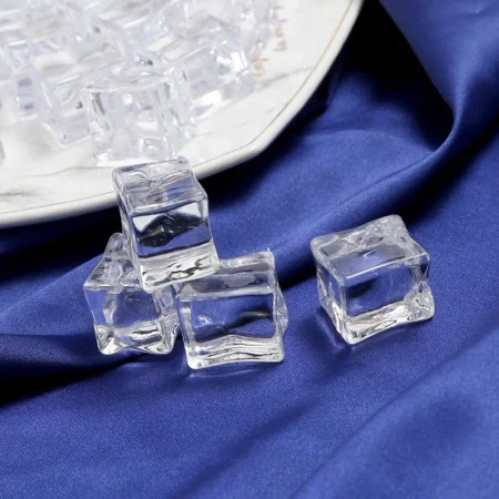 Selens 1 Set Artificial Ice Cubes Reusable Acrylic Crystal Ice Cubes Photography Props For Wedding Party Photo Studio Kits Shot