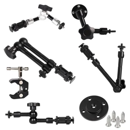 7|11|20 Inch Metal Articulating Magic Arm Super Clamp Holder Stand for DSLR Camera Photo Studio Photography Accessories Prop Kit