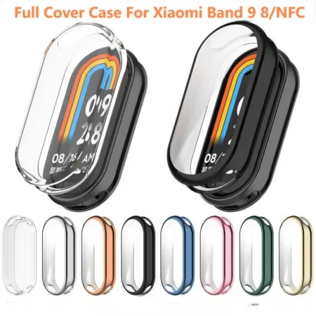Full Cover Case For Xiaomi Mi Band 9 8 Screen Protec Mi Band9 8 NFC Screen Protector Protective Case Watch CaseFor Mi band8 9