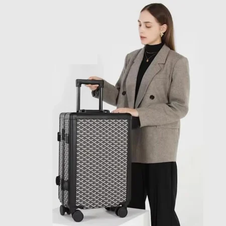 Formsia 20"24" Inch Women Spinner Retro Aluminum frame Trolley Bag Travel Suitcase Set Hand Luggage On Wheel