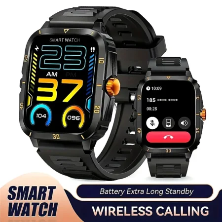 Smart Watch 1.96inch Big All Touch Screen Display Wireless Make/Answer Call Watch Modes Smart Sports Watches