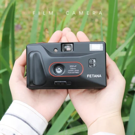 FETANA 35mm Film Camera 35NF Reusable Non Disposable Replaceable Film Camera Flash 135 Film Camera Fixed Point Camera
