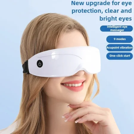 Electric Eye Massager Magnetic Therapy Vibrator Smart Eye Massage Instrument Removal 9 Modes Relieves Fatigue Eyeball Massage