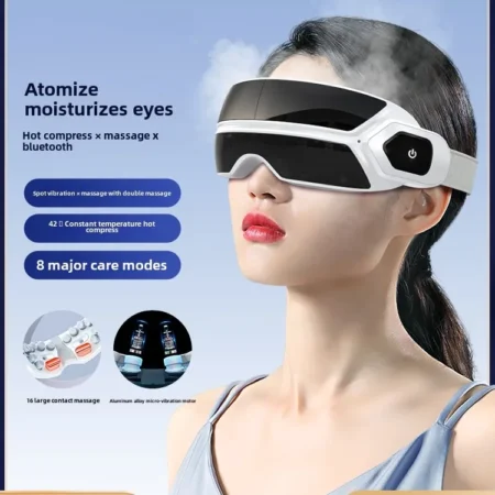 Atomized Steam Eye Massager Bone Conduction Bluetooth Music Airbag Pressure Vibrator Smart Eye Massage Instrument Foldable