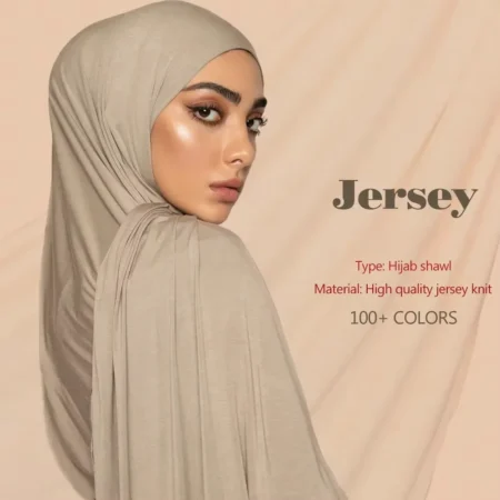 Premium Modal Cotton Jersey Hijab Scarf Long Muslim Shawl Plain Soft Turban Tie Head Wraps For Women Africa Headband 170x60cm