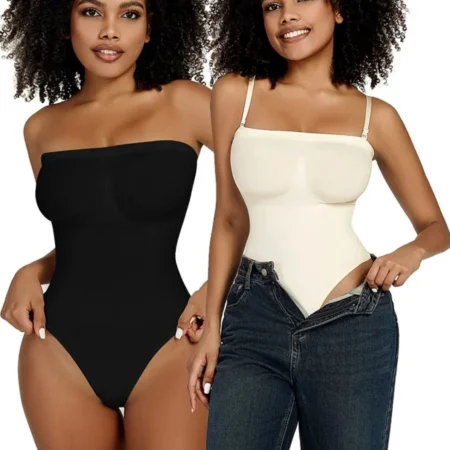Off Shoulder Bodysuit Shapewear Women Tummy Control Waist Trainer Thongs Body Shaper Slimming Underwear Corset Fajas Colombianas