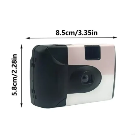 Retro Disposable Film Camera 1.378In, for Children, F/8 Lens Cameras for Beginners and Photographers Accessories