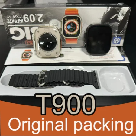 New T900 Ultra Smart Watch Men 49mm Series 9 AMOLED Screen NFC Compass Waterproof For Apple Watch IWO Ultra 9 Call Smartwatch