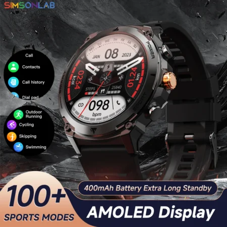 New Smart Watch Sleep&Health Monitoring Voice Assistant BT Call IP68 Waterproof Multiple Sports Modes Smartwatch For Men Women