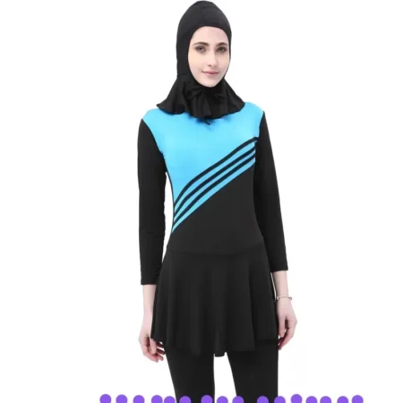 one cap for gift Adult Girl Hot Modest 95%Polyester 5%Spandex Muslim Swimsuits Islamic Swimwear Muslim Swimwear