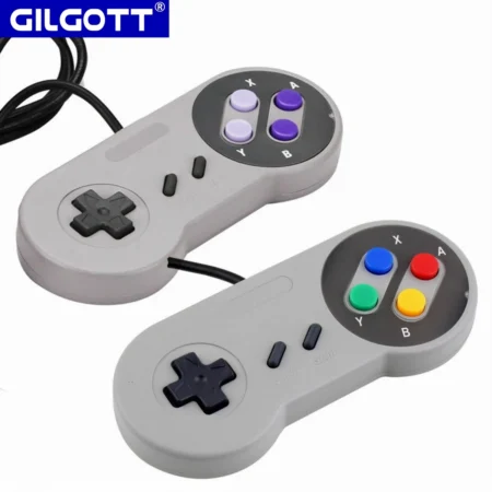2PCS/Set 1.4M Wired USB Game Controller PC Gamepad Retro Gaming Joysticks Joypad for Nintendo SNES Games Raspberry Pi