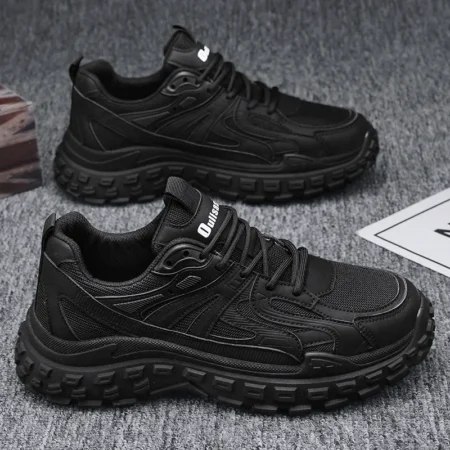 Men's Casual Sneakers 2023 Autumn Breathable Mesh Sports Shoes Wear-resistant Non-slip Tire Sole Running Shoes