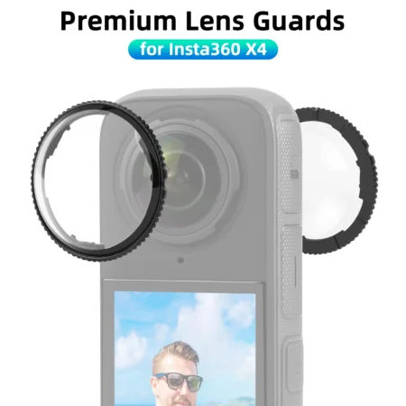 Premium Lens Guard for Insta360 X4 Glass Lens Protector Removable Protective Lens Cove for Insta 360 X4 Camera Accessories