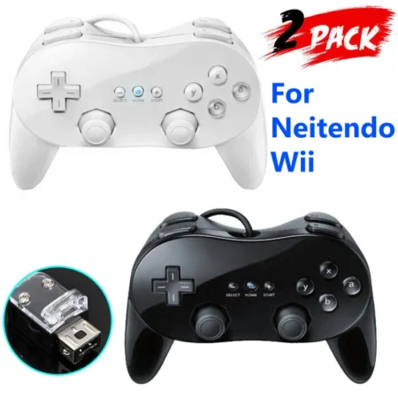 Wii Pro Classic Controller Gamepad Joypad Joystick for Nintendo Wii Game Remote