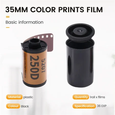 Durable-35Mm Color Prints Film Professional Wide Exposure Range ECN 2 Camera Film 36 EXP For 135 Camera