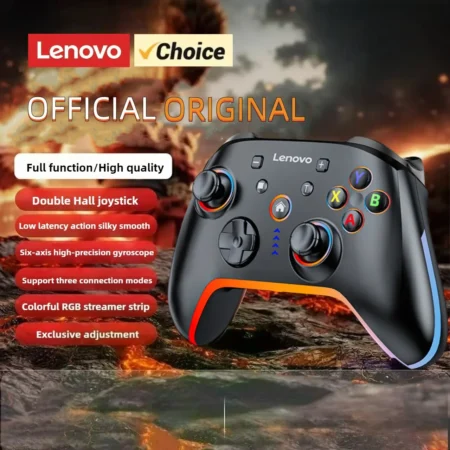 Lenovo S03 Wireless Bluetooth Gaming Controller for PC Windows,Android TV for Black Myth: Wukong GamePad, 3.5mm for Switch