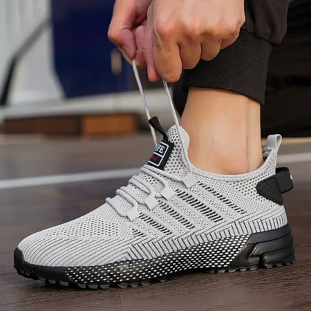 YRZL New Men Running Shoes Lightweight Breathable Mesh Sneakers for Men Athletic Training Sports Shoes Comfortable Walking Shoes