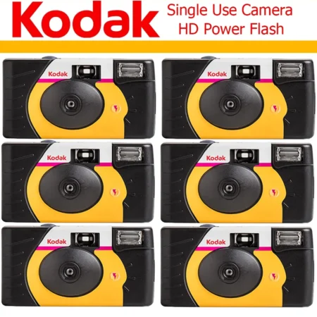 1-6 Pcs Original 39 Photos Kodak HD Power Flash FunSaver Single Use Disposable Film Camera ISO800 Manual Flash (Expiry date2026)