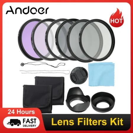 Andoer 58mm 52mm Camera UV CPL FLD Lens Filters Kit and Altura Photo ND Neutral Density Filter Set Photography Accessories
