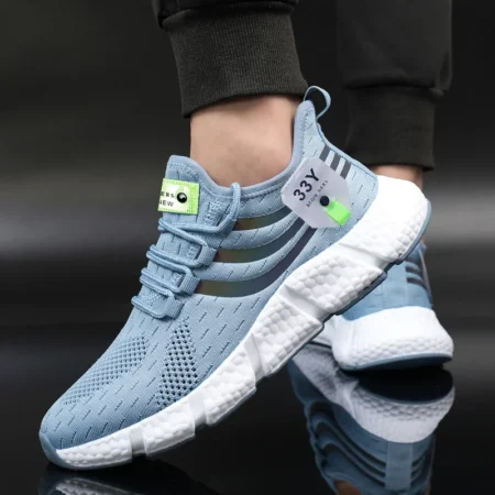 2023 Trend Men Casual Shoes Light Breathable Sneakers Outdoor Sports Mesh Fashion Basketball Shoes Black Running Tennis Shoes