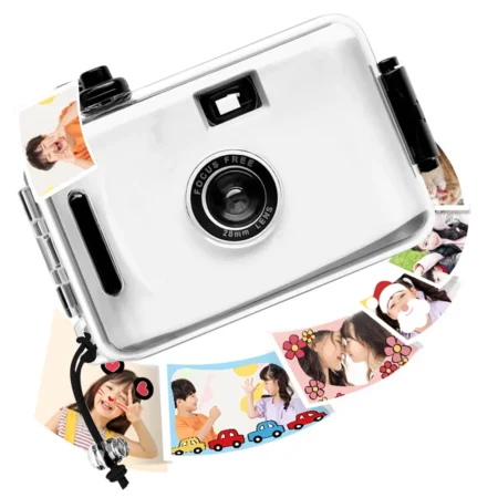 Retro Reusable 35MM Film Camera Waterproof Children Camera Film Camera Reusable/Reloadable 35mm Analog Film Camera for Shooting