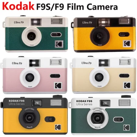 2025 Kodak Camera 35mm Ultra F9/F9S Film Camera Retro Film 135mm Film With Flash Manual Non-Disposable Camera Reusable +FilmRoll