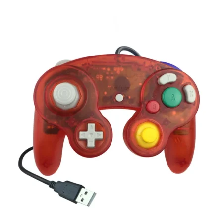 USB Wired Transparent NGC Gamepad Joystick