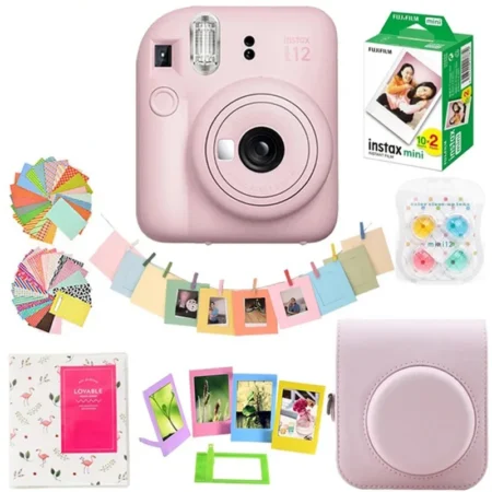 Fujifilm Instant Film Camera Fujifilm Instax Mini 12 Camera Cute Mini Camera for Male and Female Students Young People Gifts