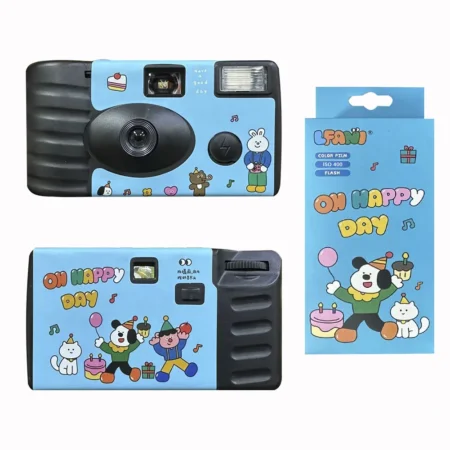 35mm Disposable Film Camera Built-in Flash One Time Use Camera 200 ISO Retro Camera for Outdoor Travel