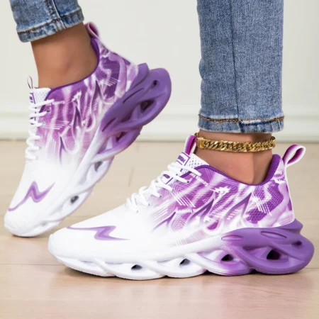 YRZL Running Shoes Men Women Lightweight Mesh Breathable Unisex Comfortable Flat Soft Tennis Shoes Summer Lace-up Sneakers Man